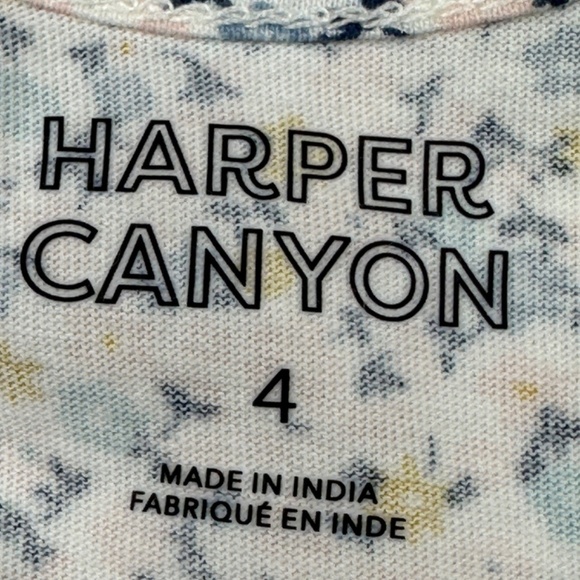 Harper Canyon Floral Dress Girls Size 4 - Picture 3 of 5